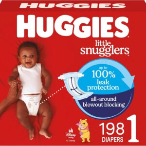 Huggies Little Snugglers diaper box packaging.
