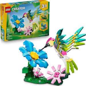 LEGO colorful hummingbird and flowers set